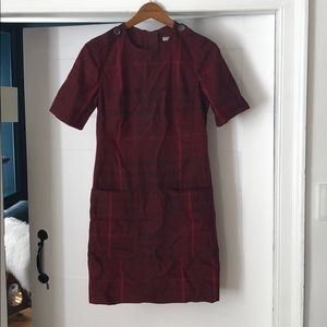 Burberry Brit red plaid dress
